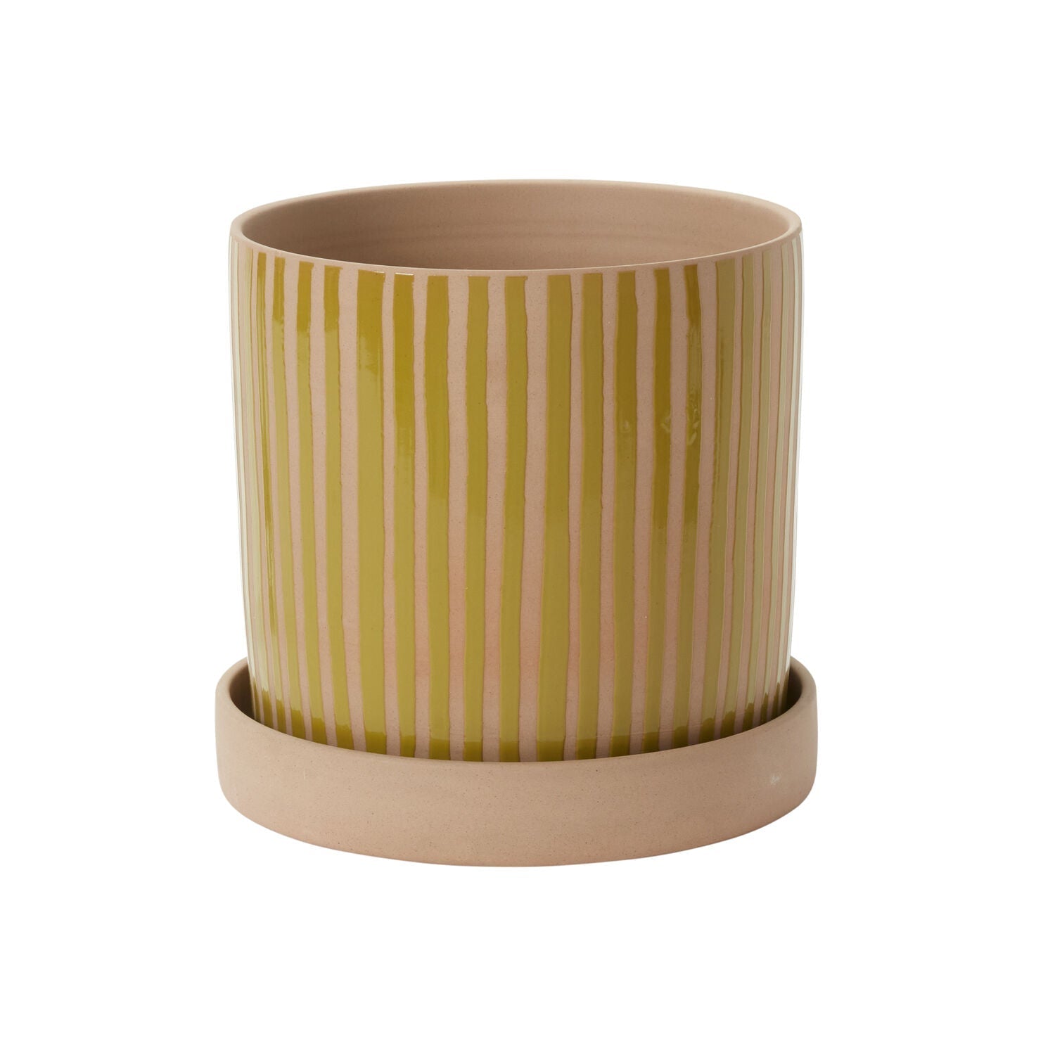 Solis Ochre Pot & Saucer - ME & Décor