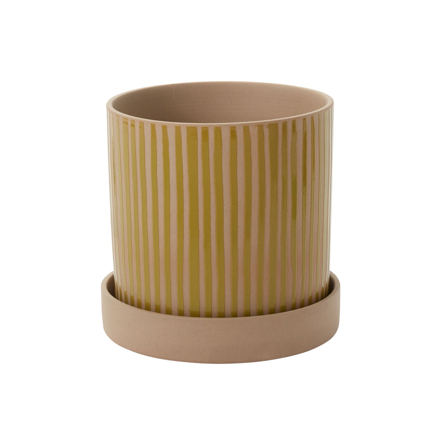 Solis Ochre Pot & Saucer - ME & Décor