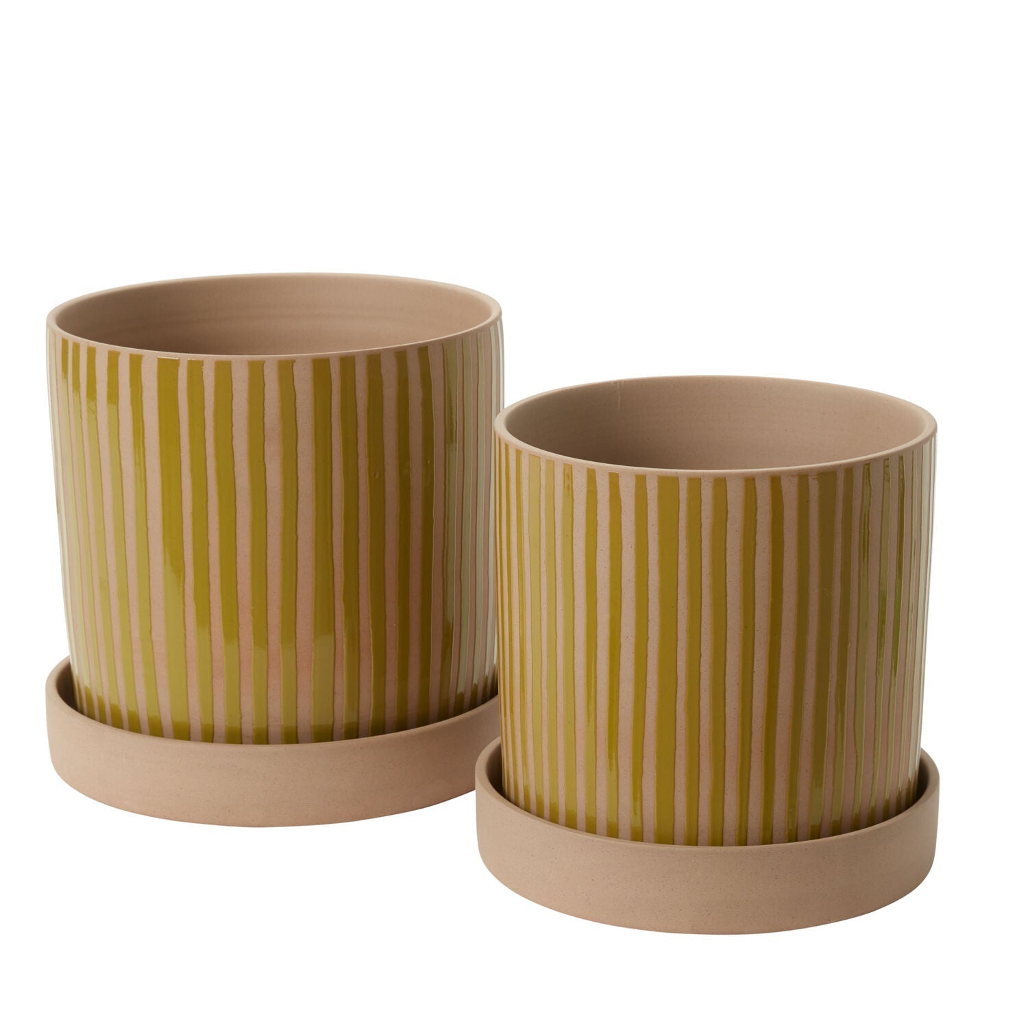 Solis Ochre Pot & Saucer - ME & Décor